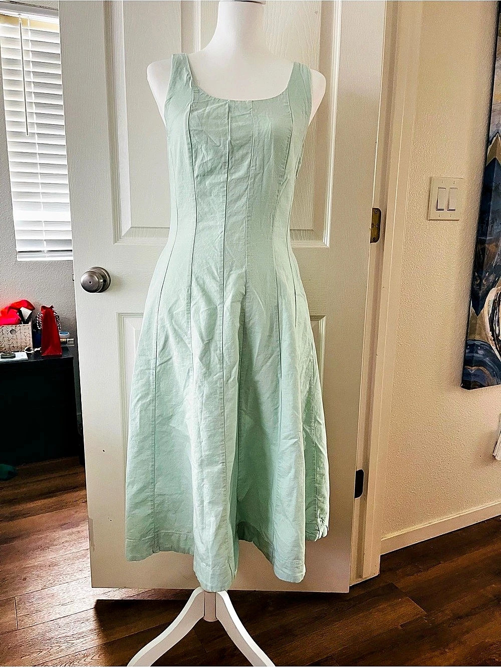 a new day Midi Fit & Flare Dress in Green Size 4 Like New
